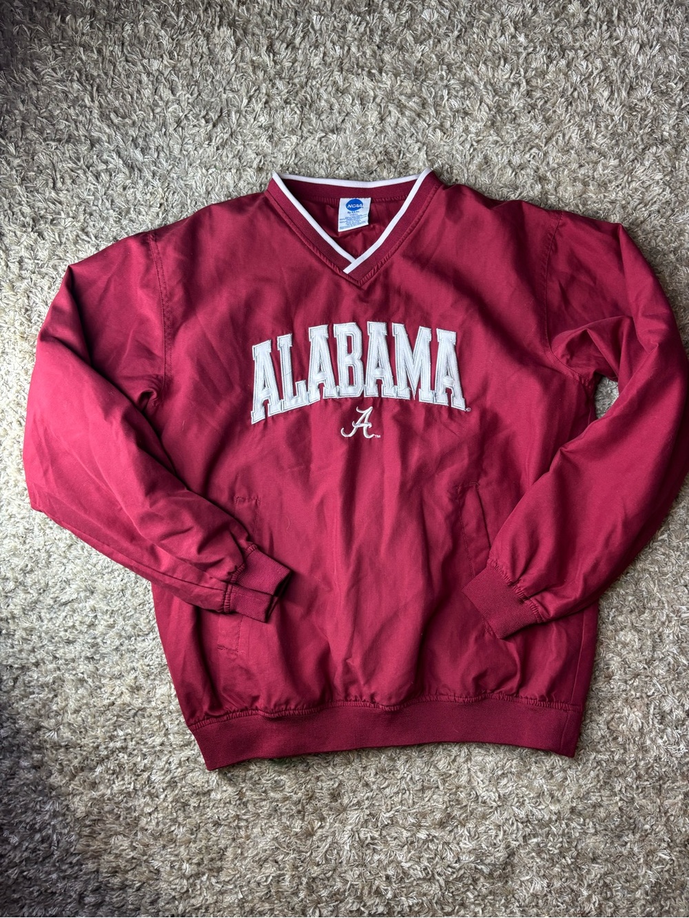 Vintage Alabama Crimson Red Pullover Sweater - University Logo